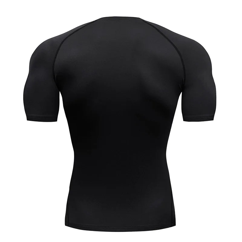 New Compression Shirt Men Fitness Gym Super Hero Sport Running  Quick Dry Short Sleeve T-Shirt For Men