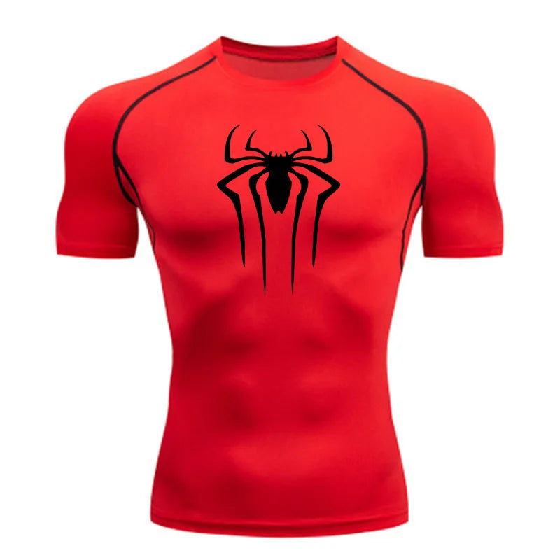 Compression Shirt Super Hero Sport T-Shirt Rashgard Tops Tee Quick Dry Short Sleeve T-Shirt