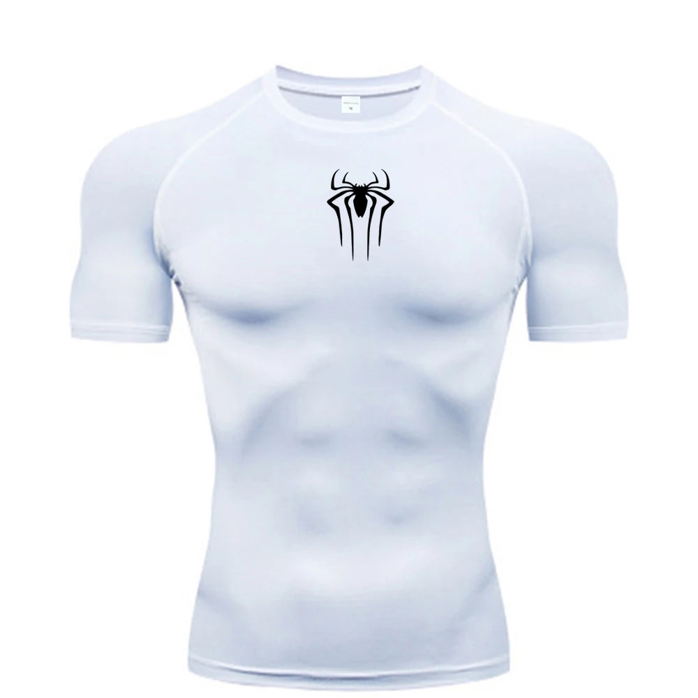 New Compression Shirt Men Fitness Gym Super Hero Sport Running  Quick Dry Short Sleeve T-Shirt For Men