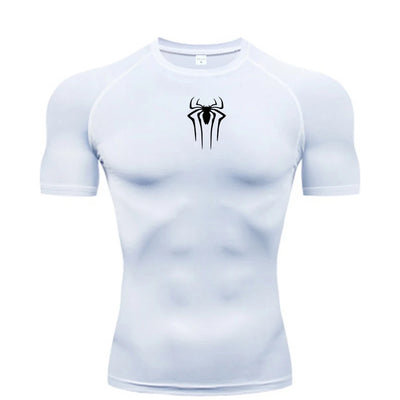 New Compression Shirt Men Fitness Gym Super Hero Sport Running  Quick Dry Short Sleeve T-Shirt For Men