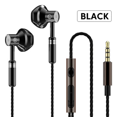 Waterproof  3.5mm Headphones Wired Earphones Gaming Earbuds Sports Headset With Microphone