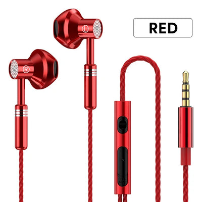 Waterproof  3.5mm Headphones Wired Earphones Gaming Earbuds Sports Headset With Microphone