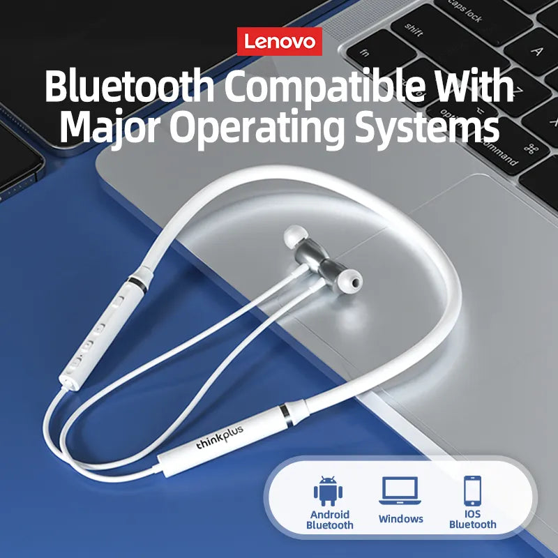 I Royal Origial Lenovo HE05X Bluetooth Earphones Earphone Waterproof Earplugs HIFI Sound Magnetic Neckband Headset Sports Headphone eprolo 