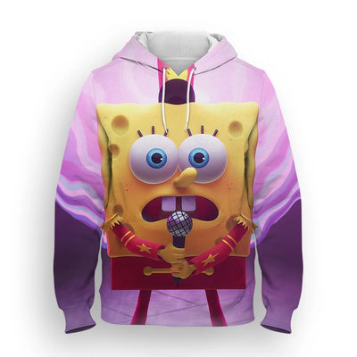 2024 SpongeBob  3D Hoodie Casual Streetwear Long Sleeves Sweatshirt Pullover