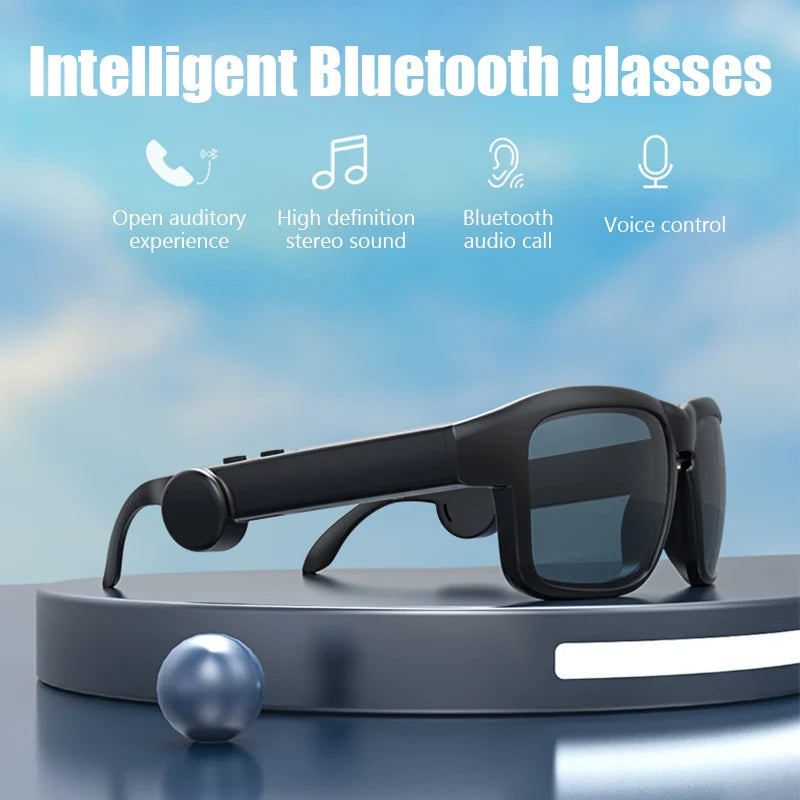 Smart Bluetooth Glasses Headset Wireless Headphones Audio Sun Lens Headphones