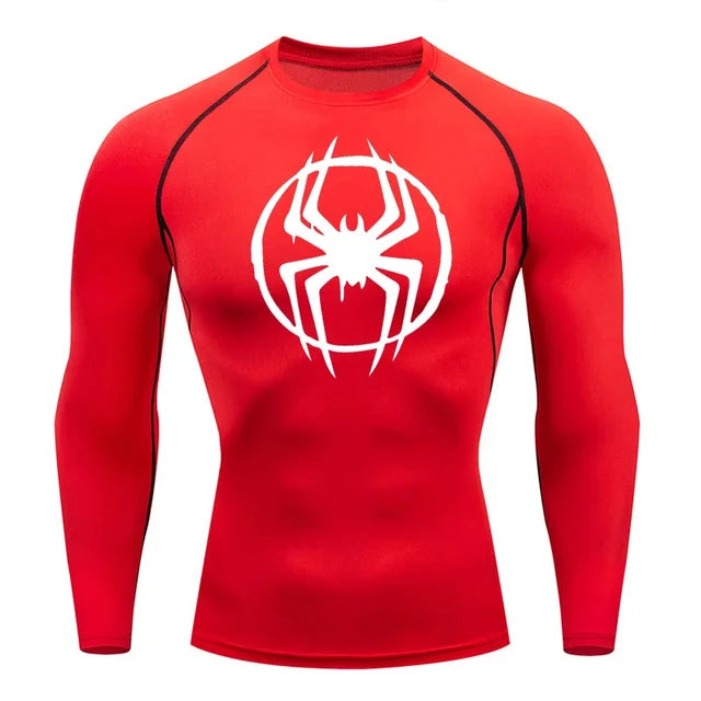 Sports Compression Shirt for Men, Running T-Shirt, Long Sleeve Sun Protection, Workout Base Layer Breathable T-Shirt