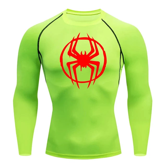 Sports Compression Shirt for Men, Running T-Shirt, Long Sleeve Sun Protection, Workout Base Layer Breathable T-Shirt