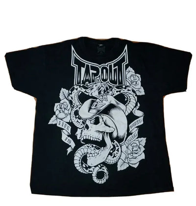 Tapout T-shirt Y2K Men's Hip-hop Letter Pattern Printed Large Clothing Harajuku Round Neck Short Sleeved