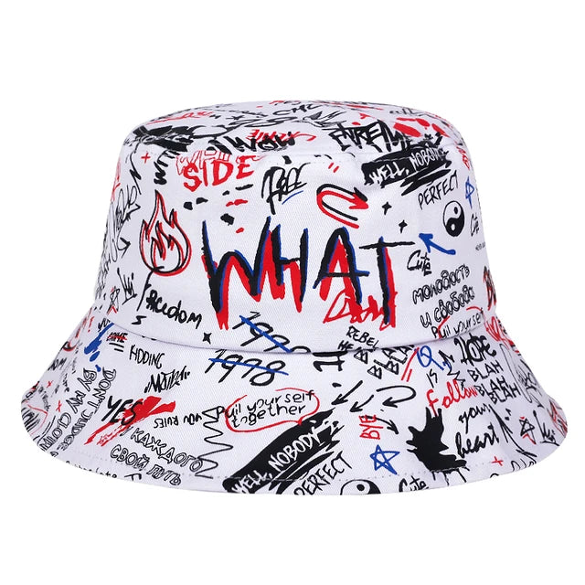 Graffiti Printing Personality Bucket Hats