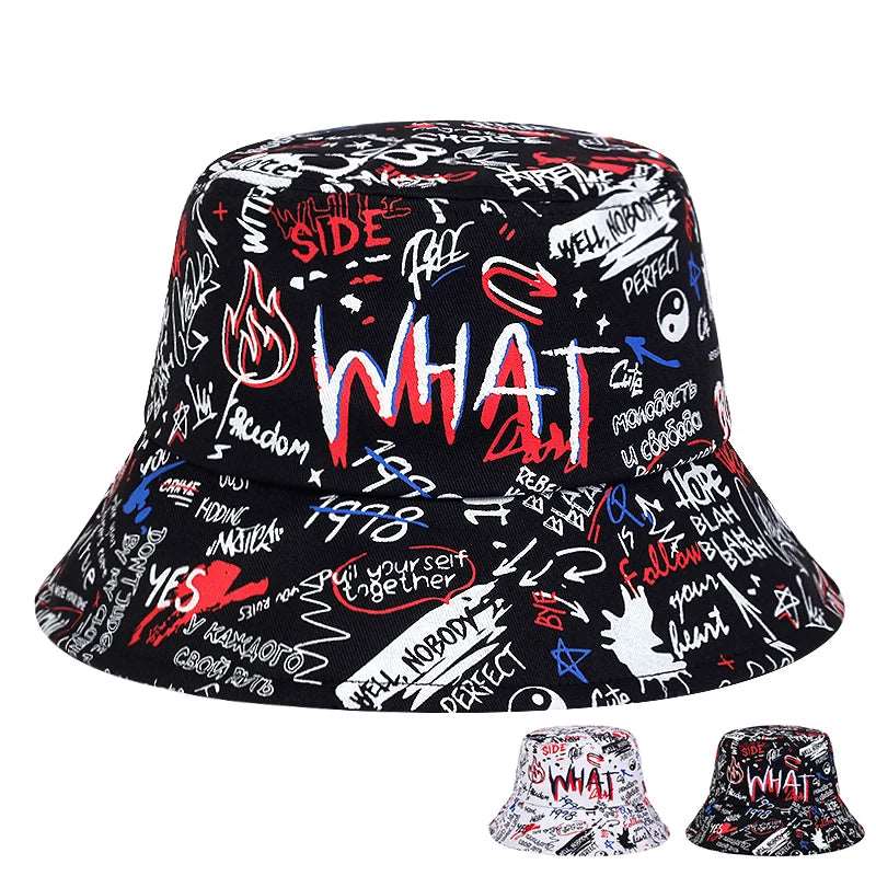 Graffiti Printing Personality Bucket Hats