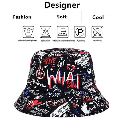 Graffiti Printing Personality Bucket Hats