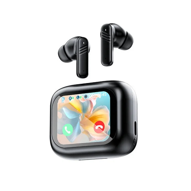 Wireless Earbuds With Smart Touch Screen, Active Noise Cancelling Ear Buds With Touchable Screen, For Sports Workout Gym Running