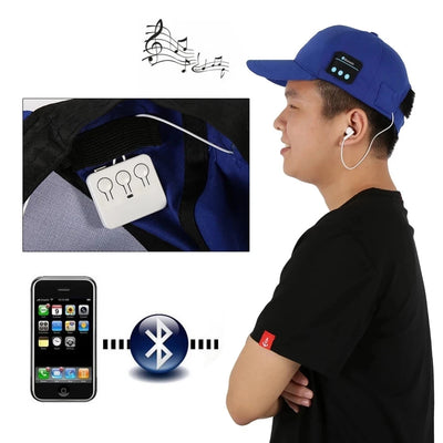 Wireless Headphones Bluetooth 5.0 Earphone Sport Music Cap Outdoor Leisure Hands-free Call Baseball Hat Earphone For Mobile